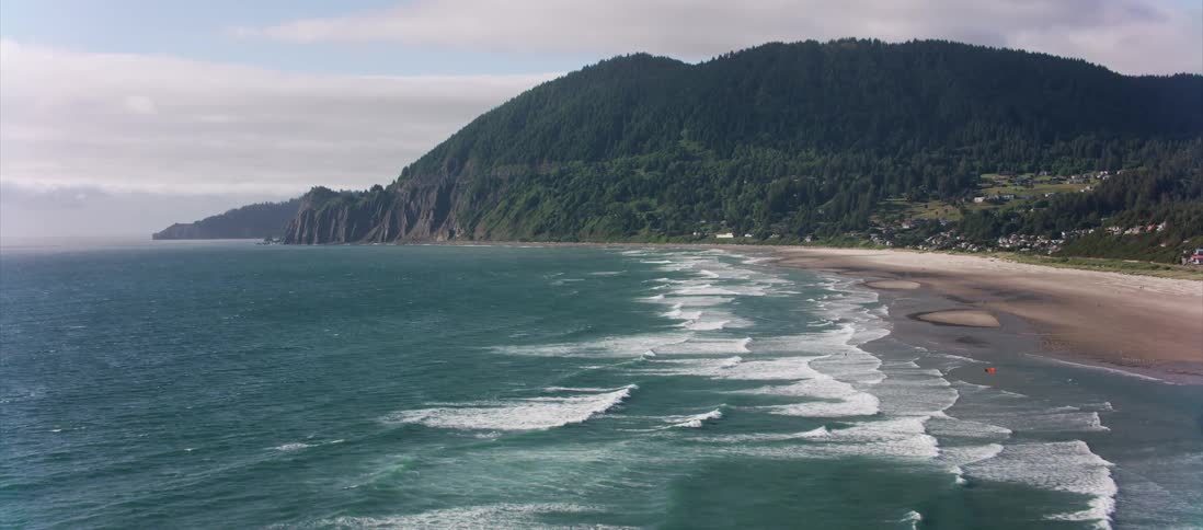 Cliffs and ocean waves