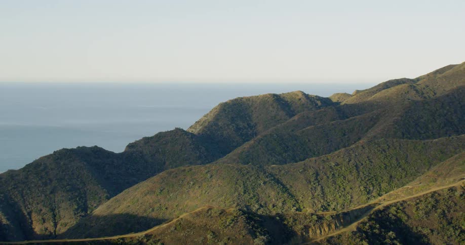 Hills in front of the waterfront