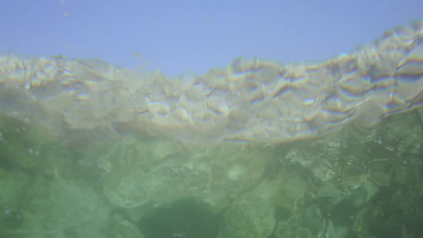Mountains from underwater