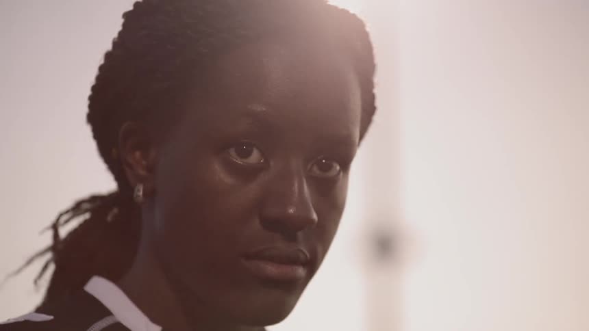 Close up of a womans face