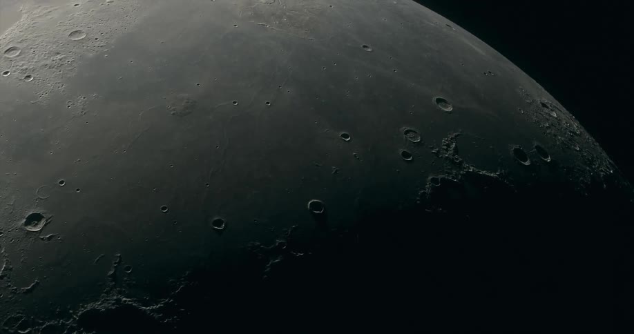Close up view of the Moon