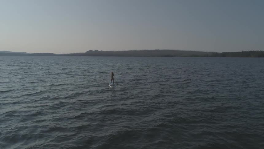 Surfing with an oar