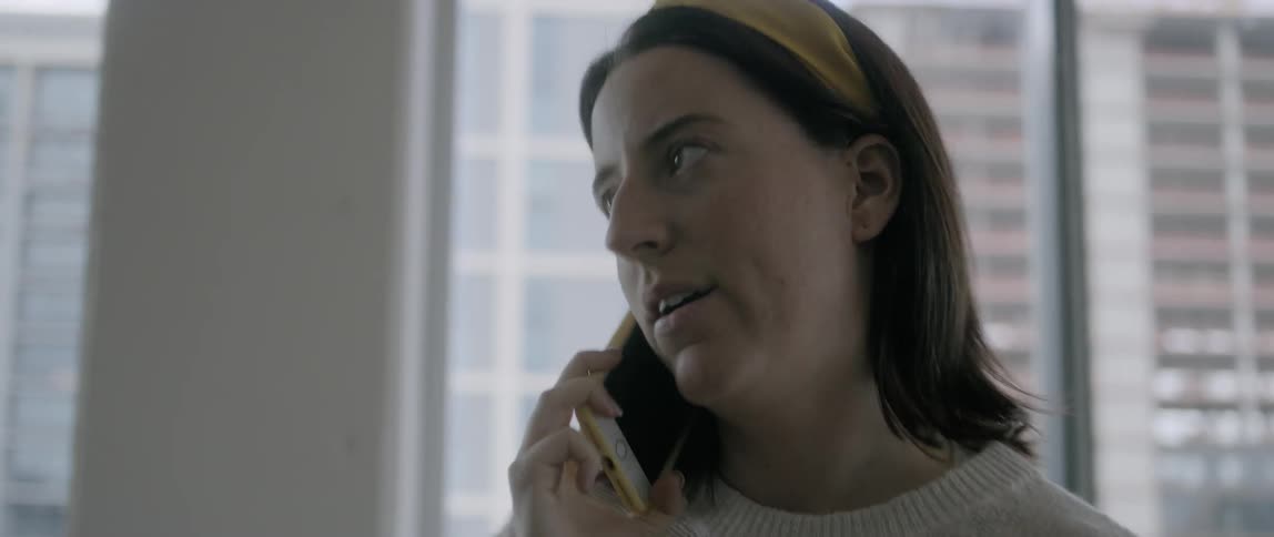 Woman speaking on a cell phone