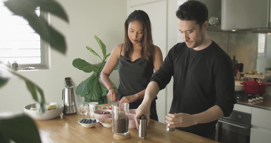 Couple In Kitchen
