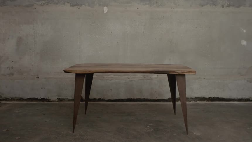 Table on an empty room