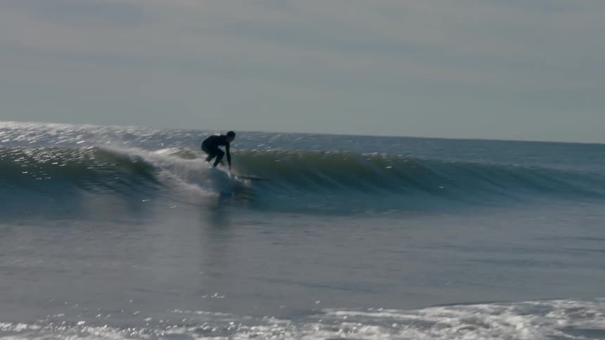 A person surfing in the ocean