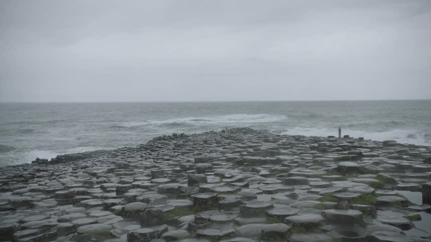 Slow camera movement along jetty