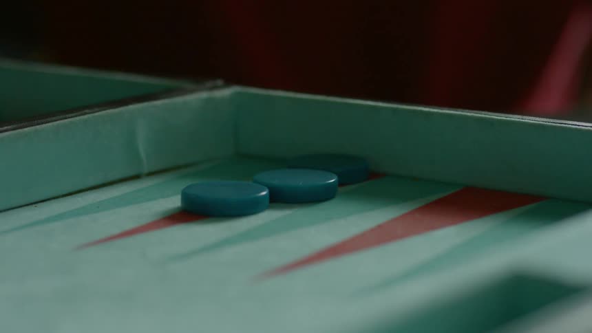 Dice fall into a board game