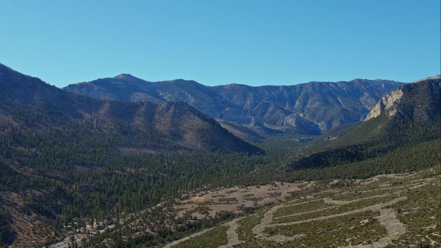 View of a hilly area