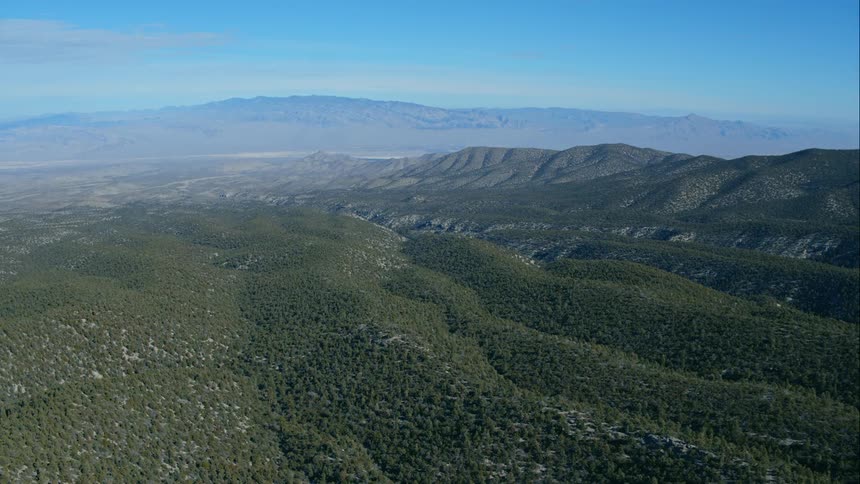 Skyline view of rolling hills