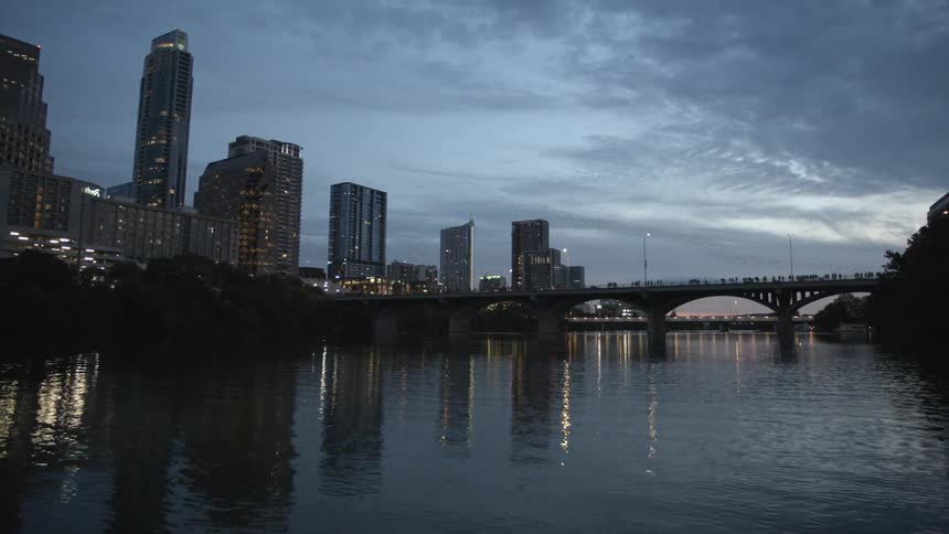 A city skyline