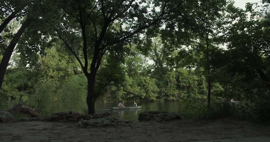 People canoeing in water