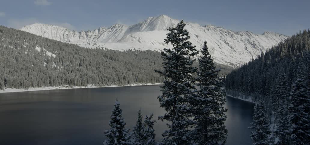 Mountains from the river