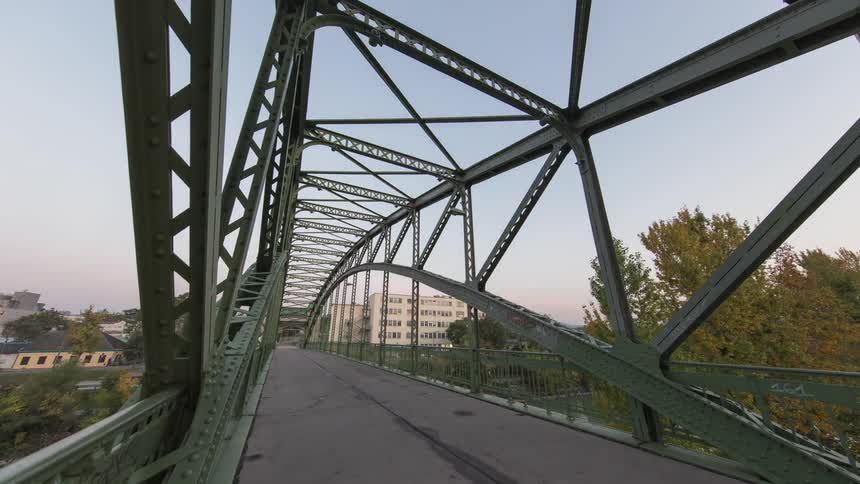 A timelapse of a bridge
