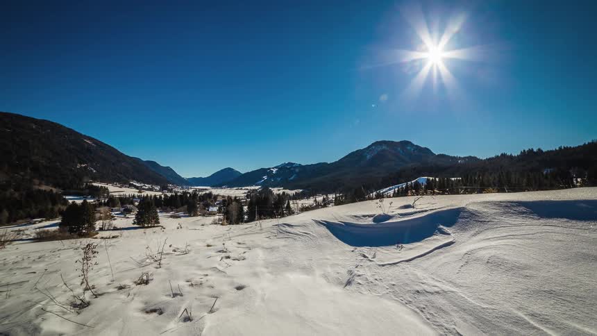 Mountains in the winter