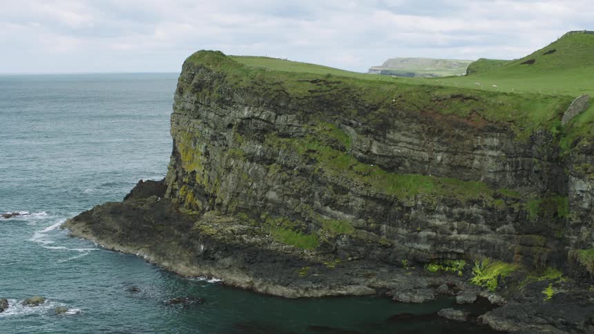 View of a cliff coastline