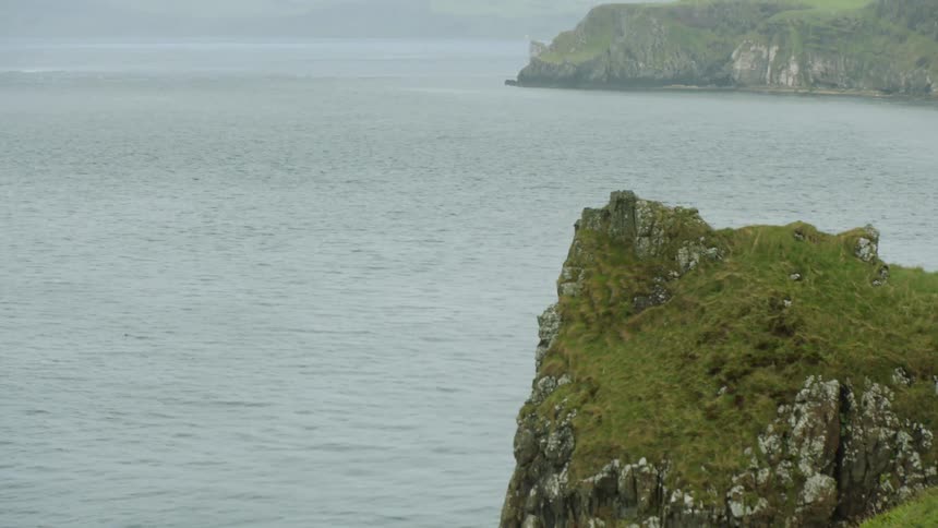 Promontory and cliffs over ocean
