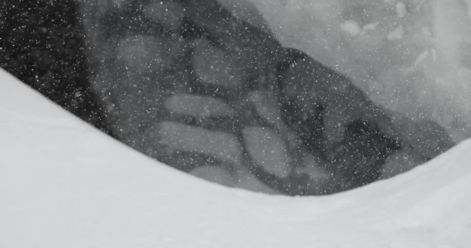 Snow lightly falling