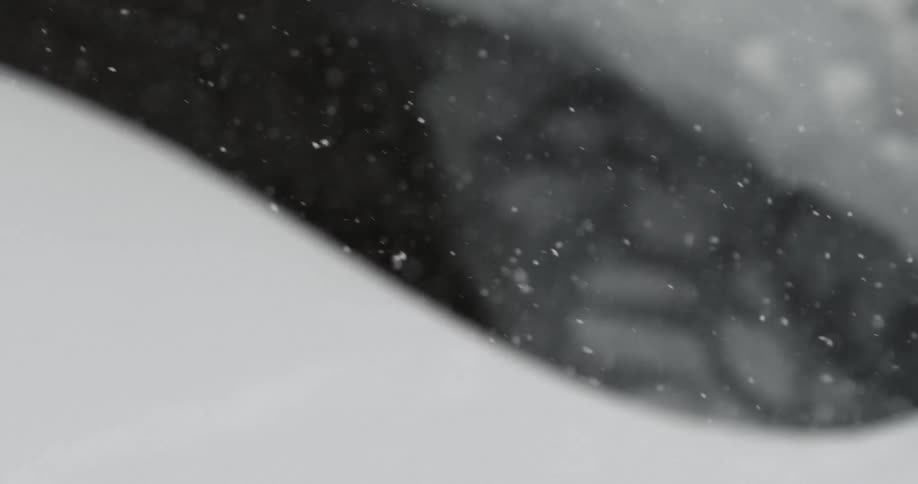Snow falls on the ground