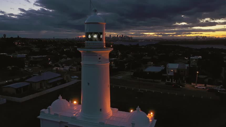 Macquarie lighthouse outside of sydney australia