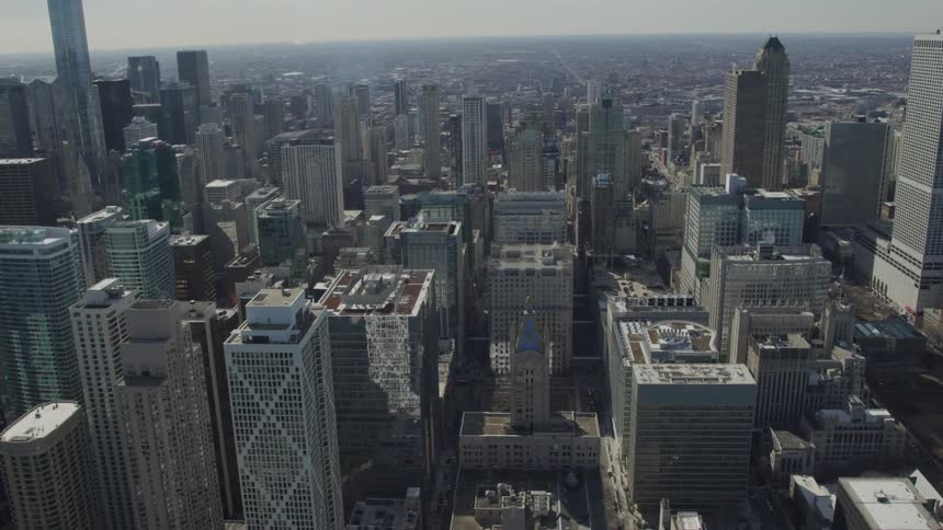 Aerial of city scape
