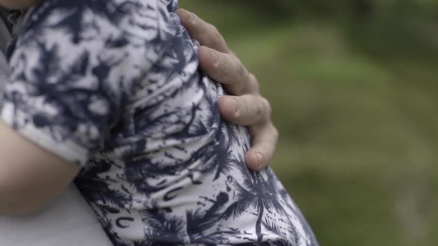 Small Child Being Held Comfortably, Feeling Trust, Warmth, and Emotional Peace.
