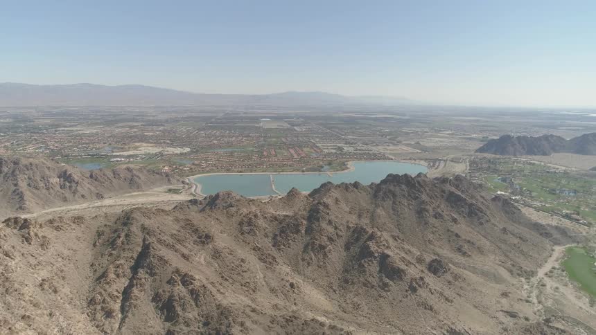 Landscape view of mountains and a lake