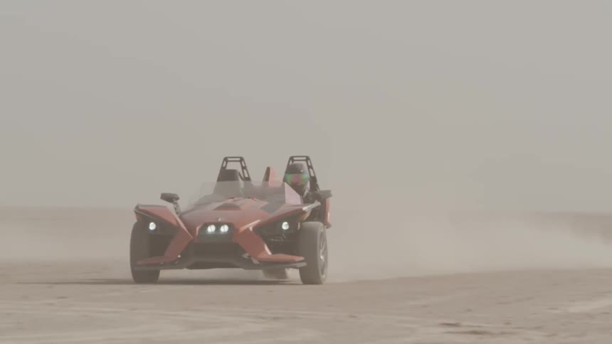 Dune buggy in the desert