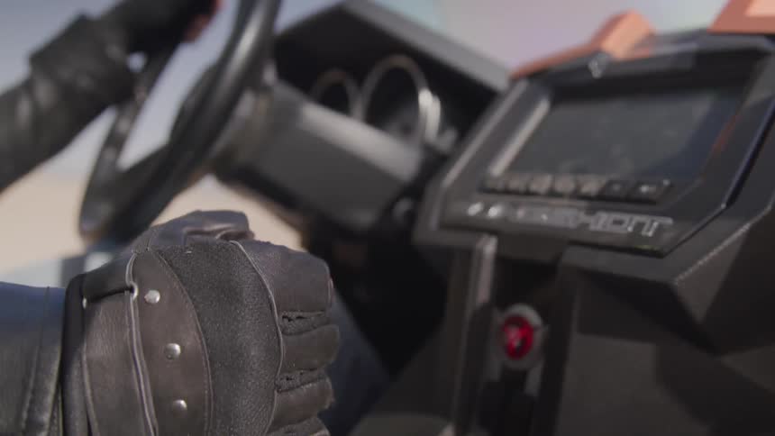 Person handling a clutch while driving
