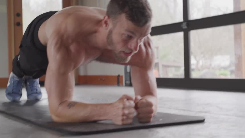 Man doing a plank