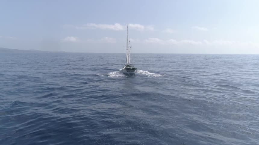 Boat sailing on the ocean