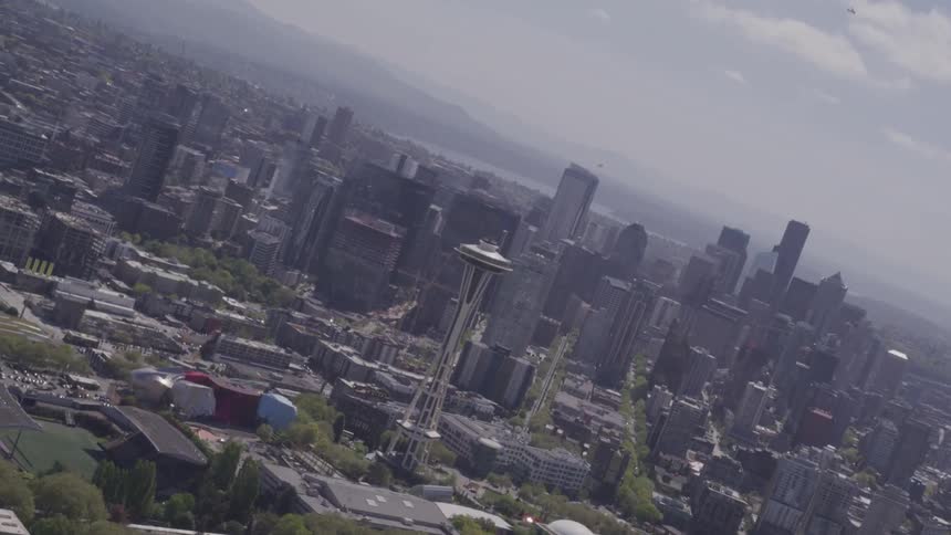 The space needle during the day