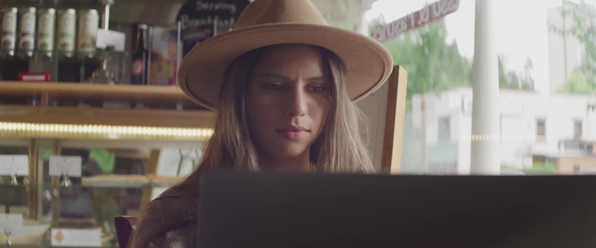 Girl sitting at a computer