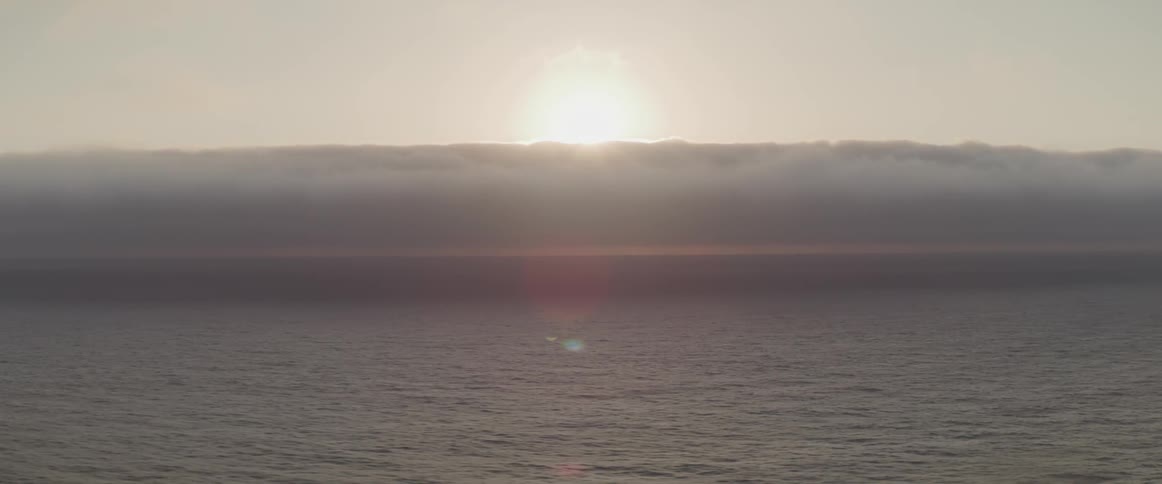 Clouds over the sea at sunset