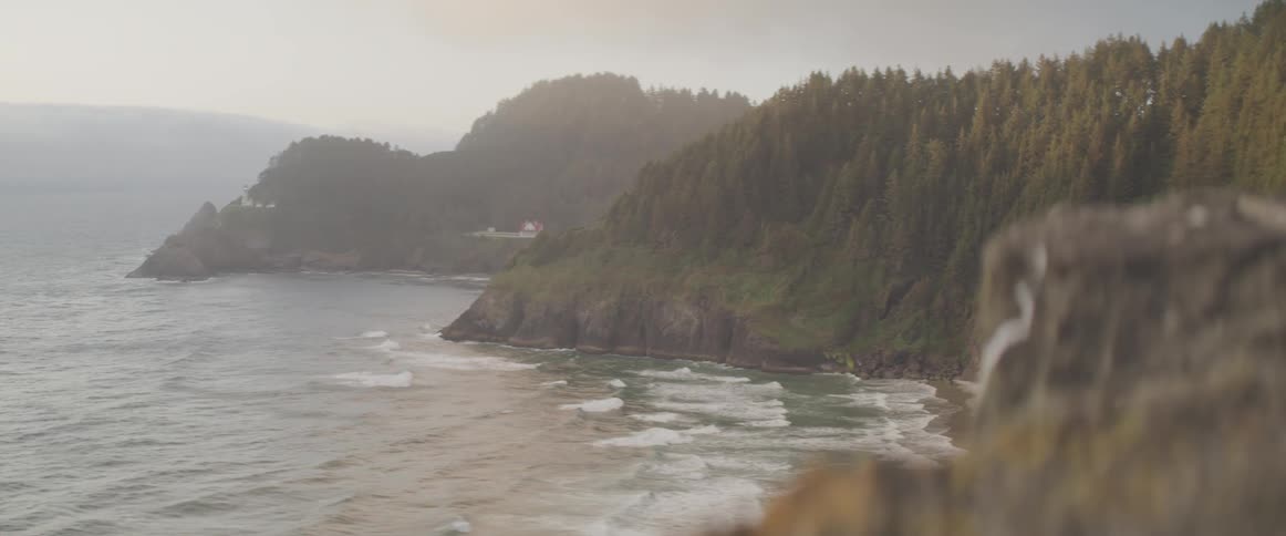 Beach near cliffside