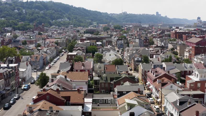 A neighborhood of homes