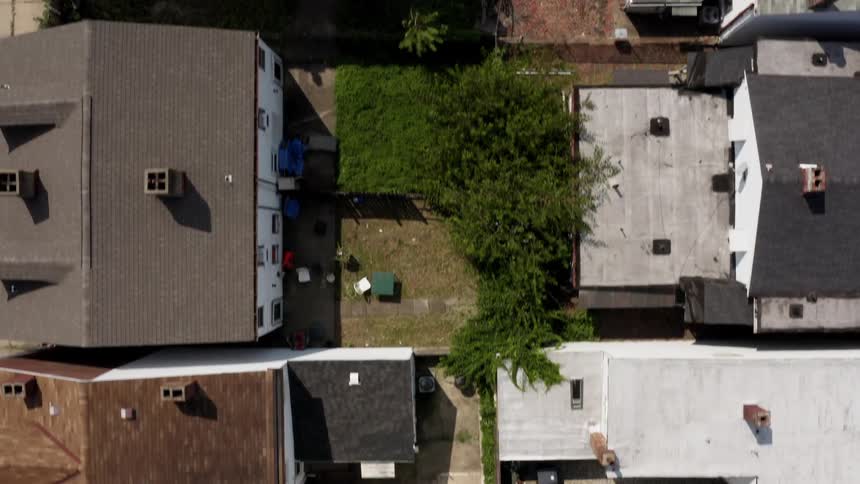 A view of the houses from above