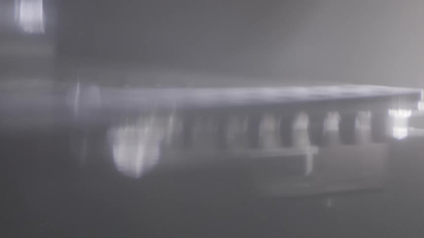 Light reflects off a textured surface