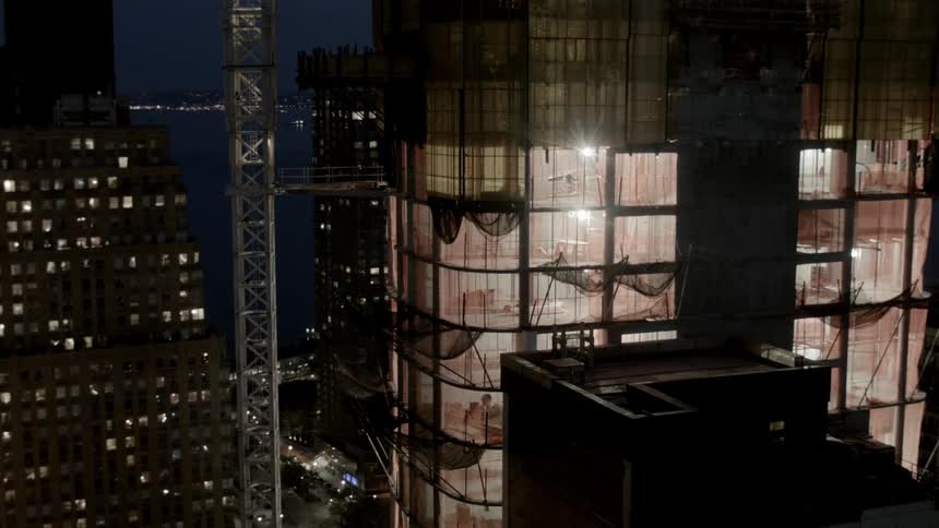 An unfinished building