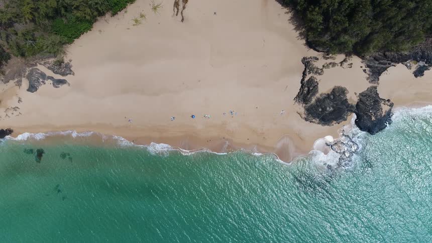 An overview of the beach