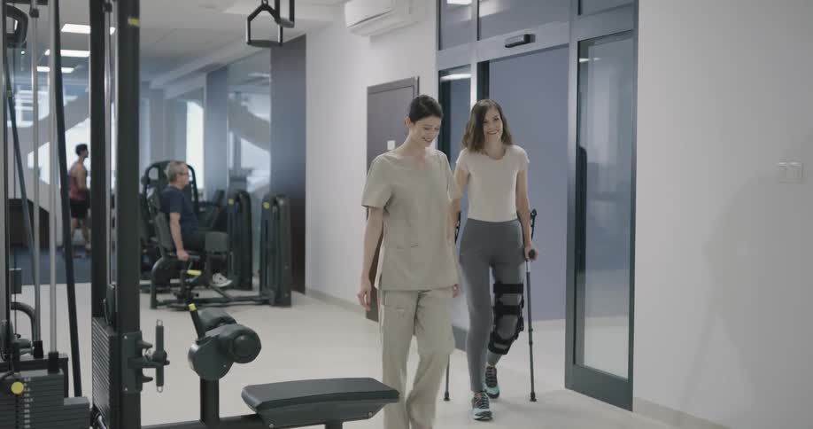 People are working out in a room