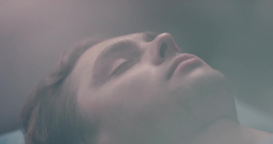 Man lies on back sleeping