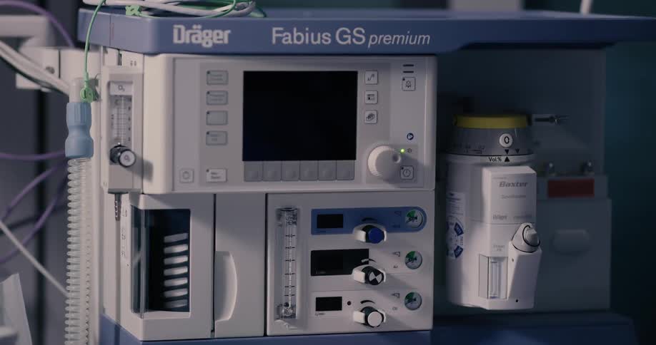 A machine at the hospital