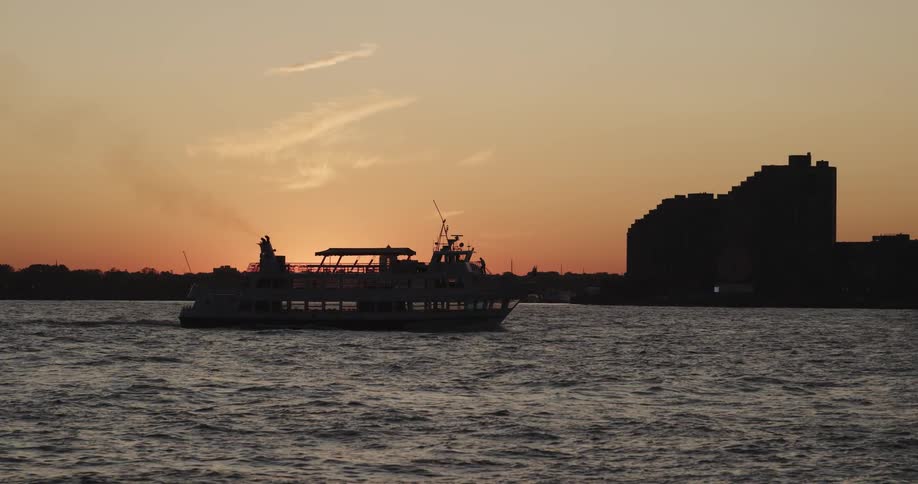 A ship is moving in the ocean