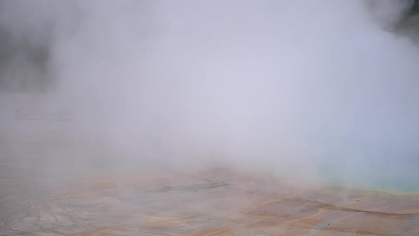 Clouds and fog over the landscape