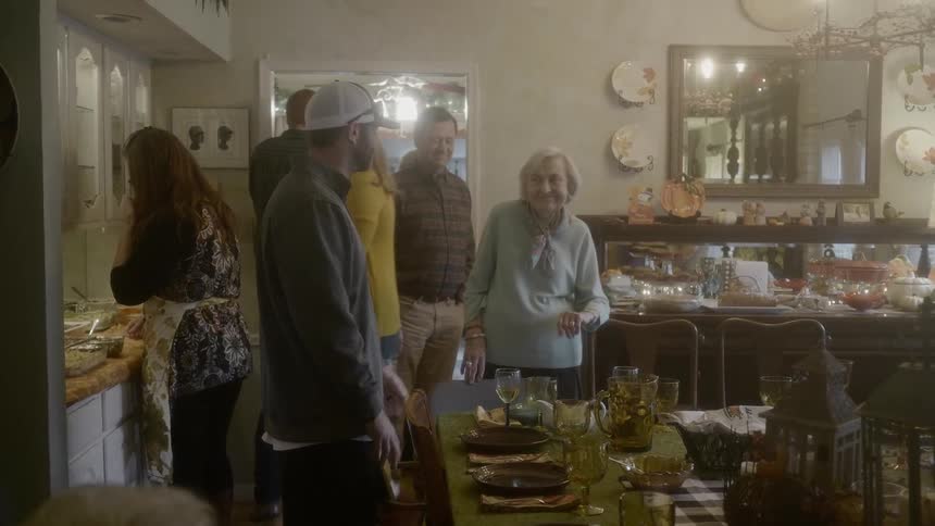 Family preparing a dinner party on kitchen