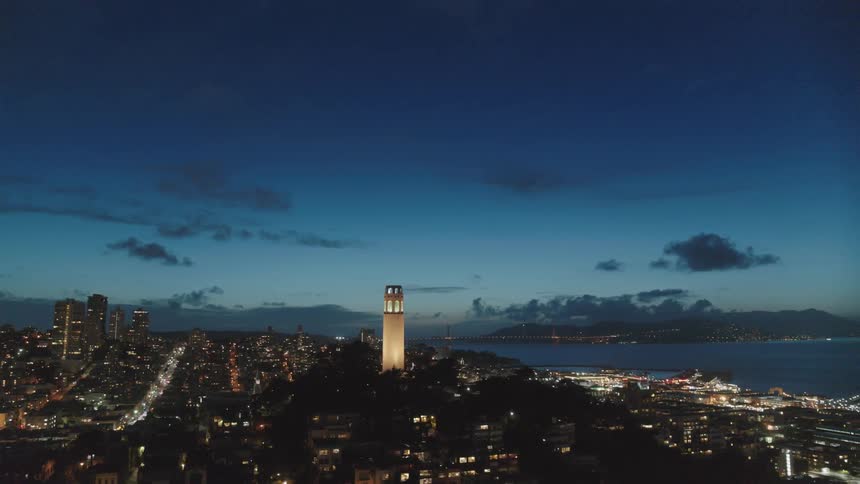 A city scenery at night