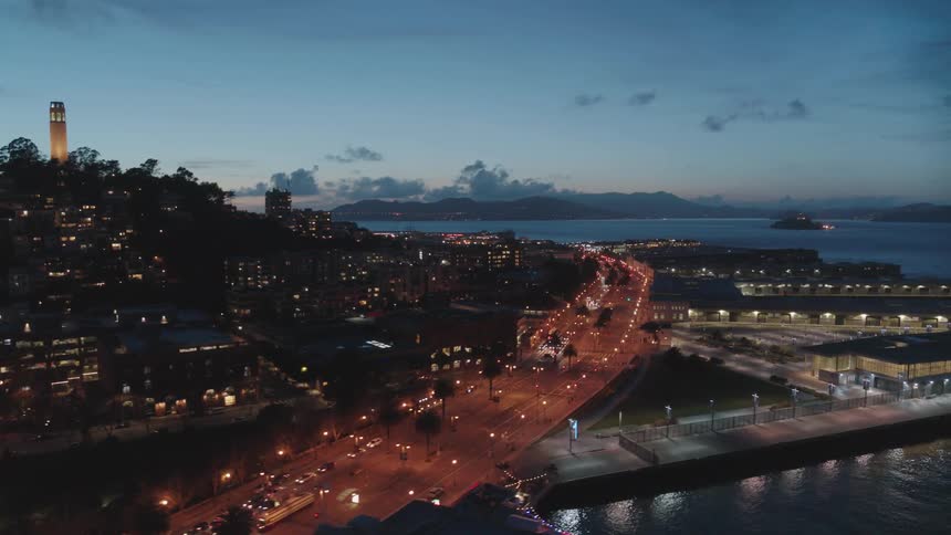 A scenery of a light in the city