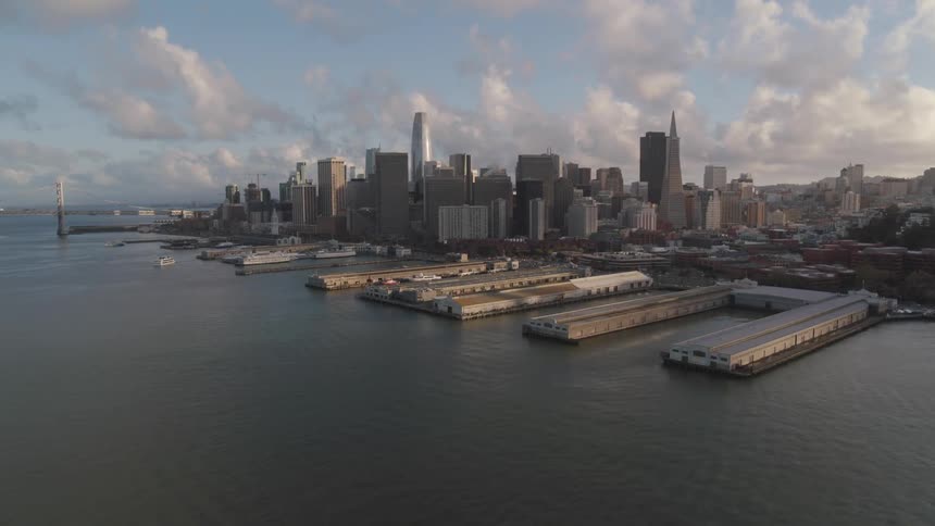 A scenery of city skyline at day