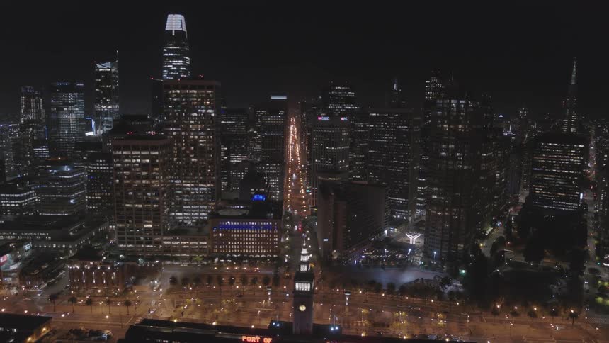 Large buildings stand over a metropolis